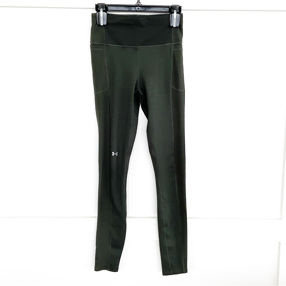 Under Armour Olive Green High-Rise Performance Leggings